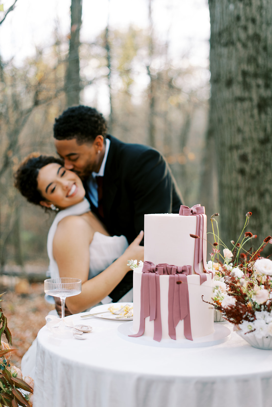 A happy couple married with help from a wedding planner in Cincinnati