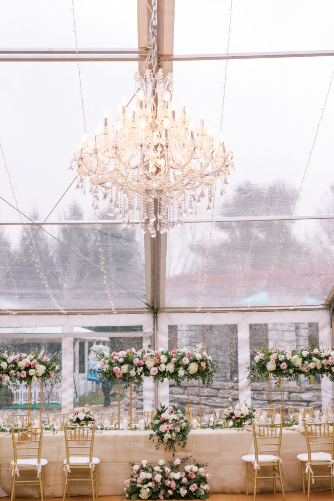 backyard or tented wedding